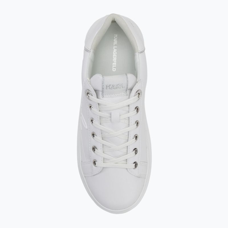 Кросівки жіночі KARL LAGERFELD Kapri Signia Shine white leather/mono 5