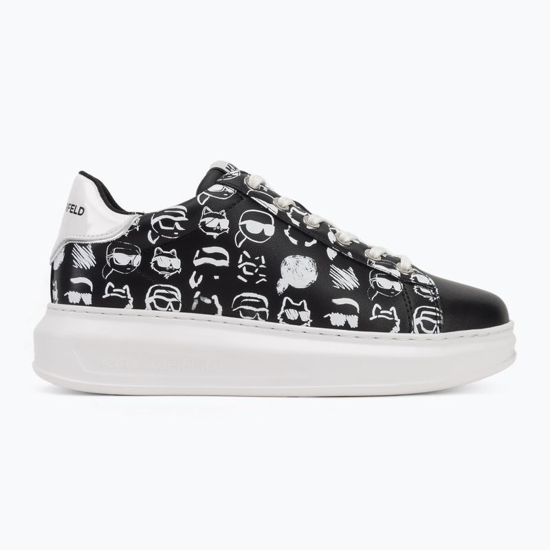 Кросівки жіночі KARL LAGERFELD Kapri Twin Nft Graffiti black/white leather 2