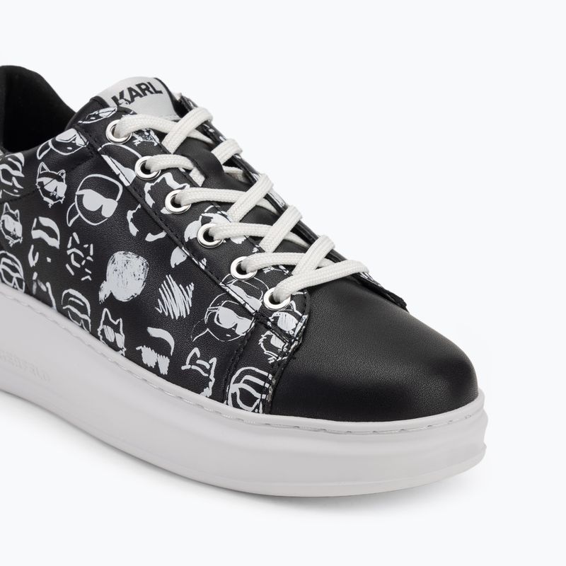 Кросівки жіночі KARL LAGERFELD Kapri Twin Nft Graffiti black/white leather 7