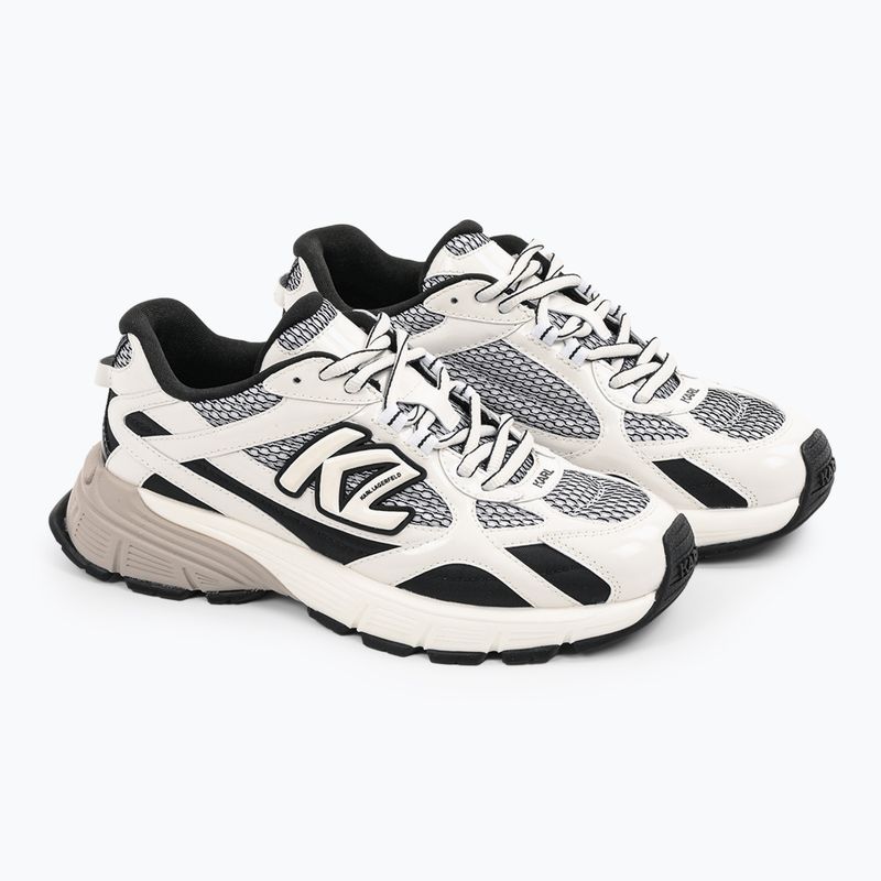 Кросівки жіночі KARL LAGERFELD Orion Sidetrim black leather/textile w/white 2