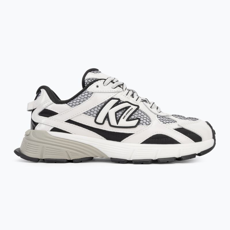 Кросівки жіночі KARL LAGERFELD Orion Sidetrim black leather/textile w/white 2