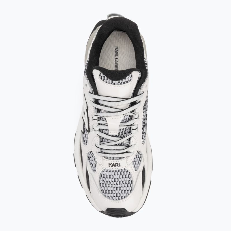 Кросівки жіночі KARL LAGERFELD Orion Sidetrim black leather/textile w/white 5