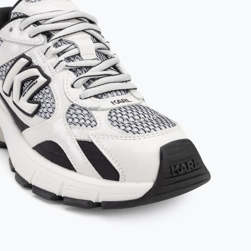 Кросівки жіночі KARL LAGERFELD Orion Sidetrim black leather/textile w/white 7