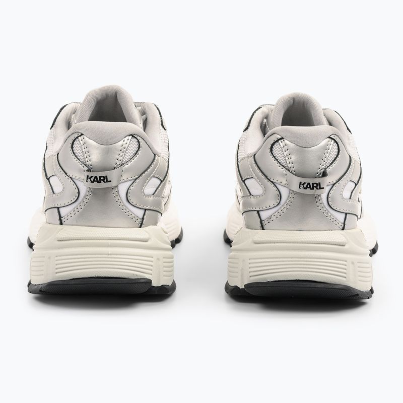 Кросівки жіночі KARL LAGERFELD Orion Sidetrim white leather/textile w/silver 3