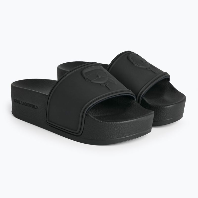 Шльопанці жіночі KARL LAGERFELD Kondo Maxi Nft Relief black rubber 2