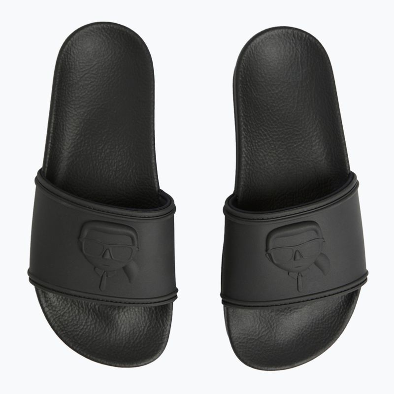 Шльопанці жіночі KARL LAGERFELD Kondo Maxi Nft Relief black rubber 4