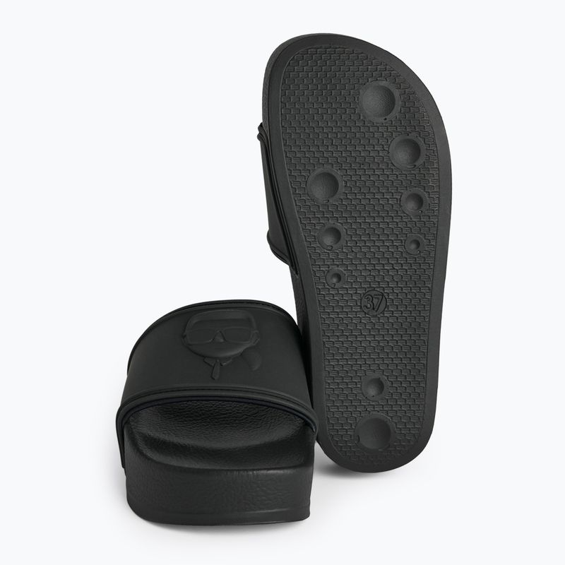 Шльопанці жіночі KARL LAGERFELD Kondo Maxi Nft Relief black rubber 5