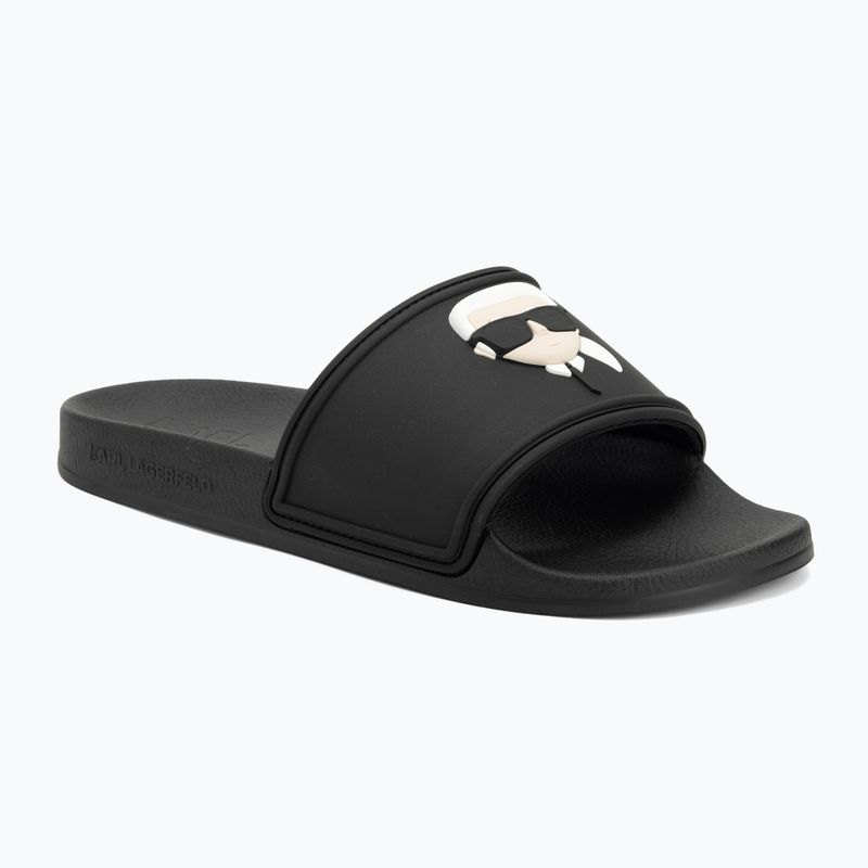 Шльопанці жіночі KARL LAGERFELD Kondo 2.0 NFT black rubber