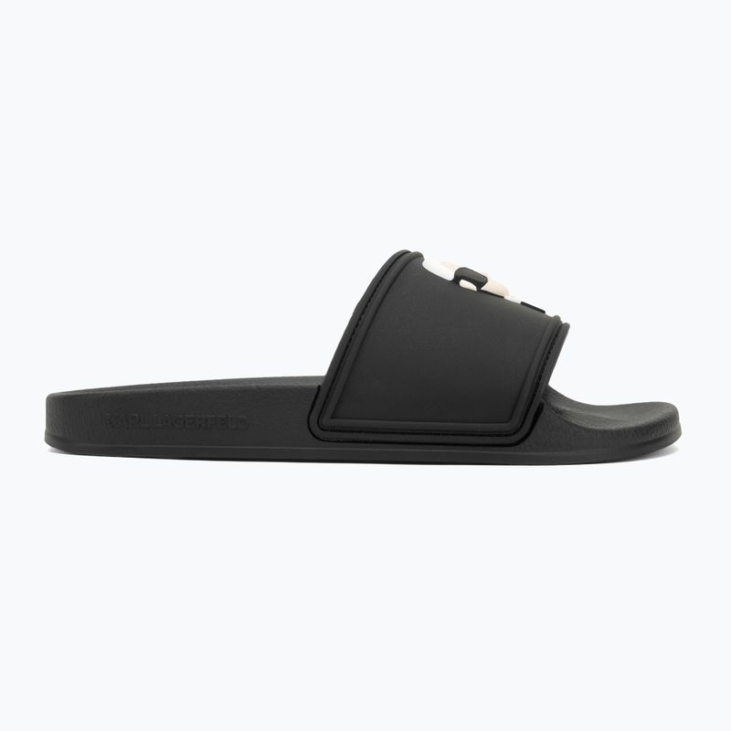 Шльопанці жіночі KARL LAGERFELD Kondo 2.0 NFT black rubber 2