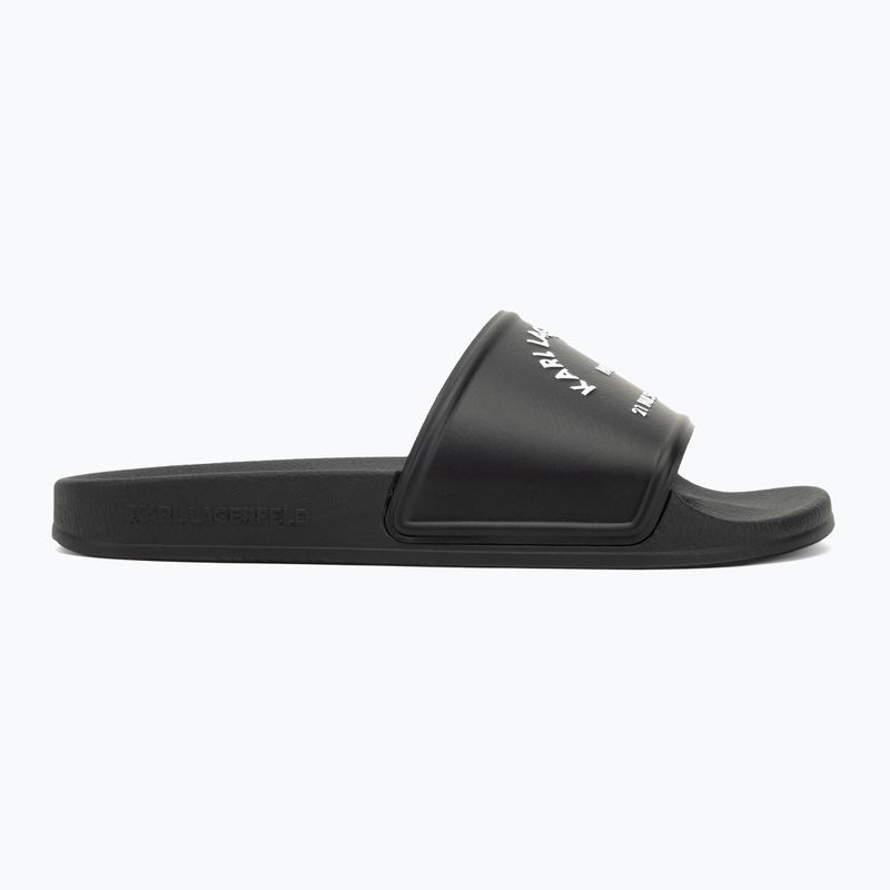 Шльопанці жіночі KARL LAGERFELD Kondo 2.0 Maison black rubber 2