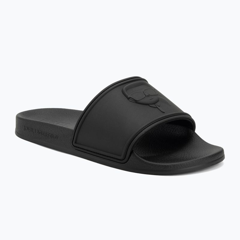 Шльопанці жіночі KARL LAGERFELD Kondo 2.0 NFT Relief black rubber