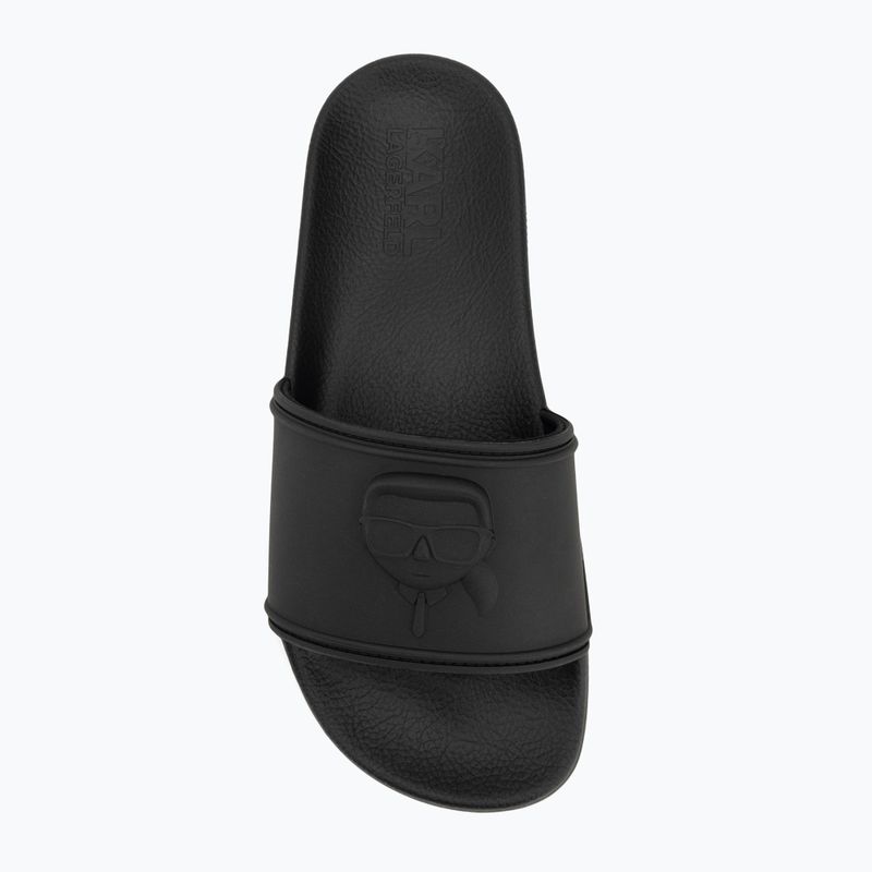 Шльопанці жіночі KARL LAGERFELD Kondo 2.0 NFT Relief black rubber 5
