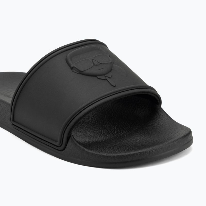 Шльопанці жіночі KARL LAGERFELD Kondo 2.0 NFT Relief black rubber 7