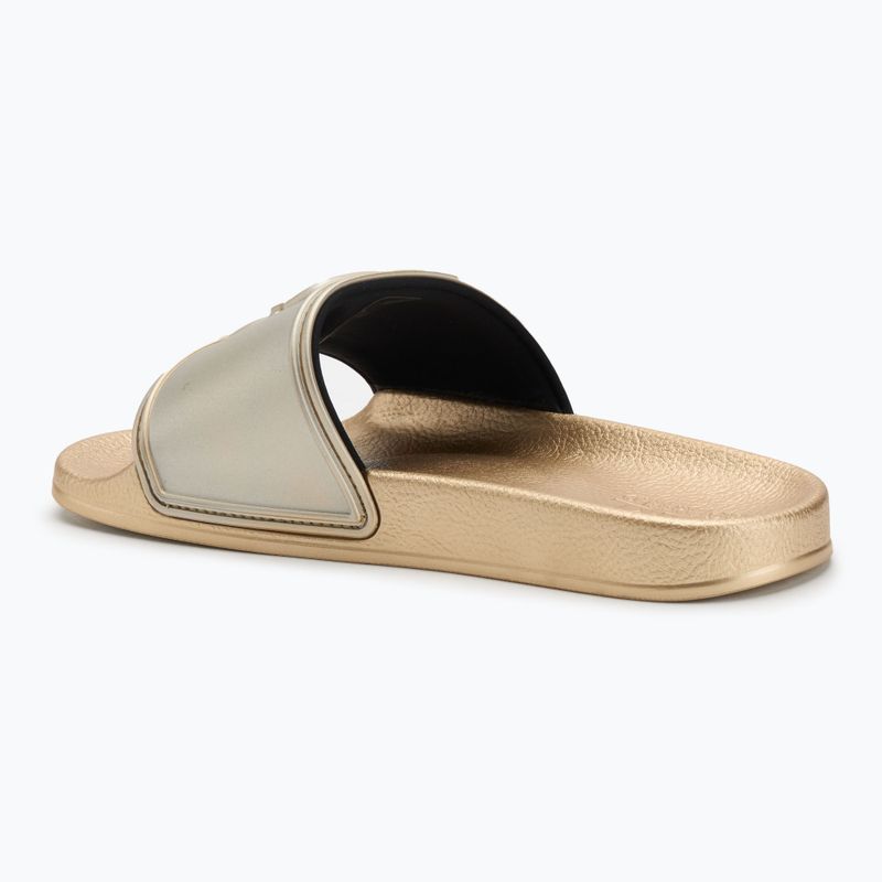 Шльопанці жіночі KARL LAGERFELD Kondo 2.0 NFT Relief gold rubber 3