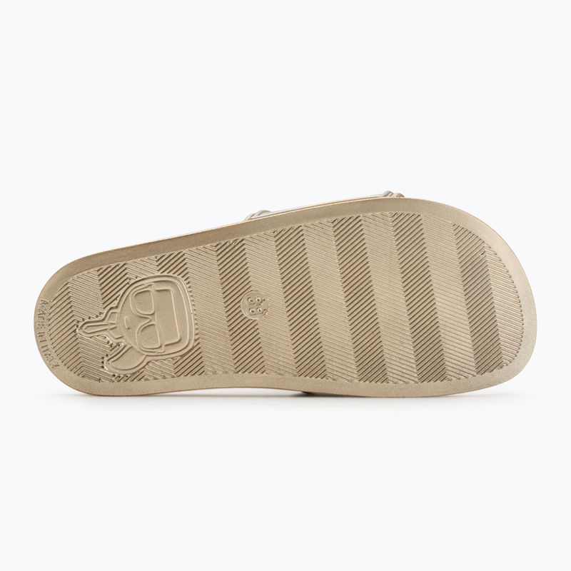Шльопанці жіночі KARL LAGERFELD Kondo 2.0 NFT Relief gold rubber 4
