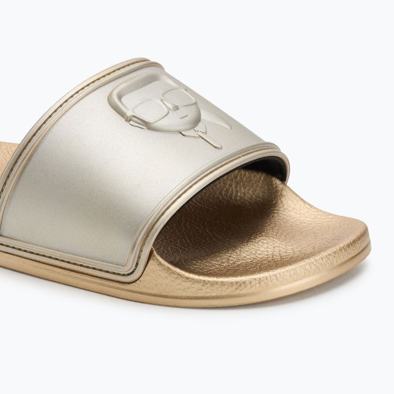 Шльопанці жіночі KARL LAGERFELD Kondo 2.0 NFT Relief gold rubber 7