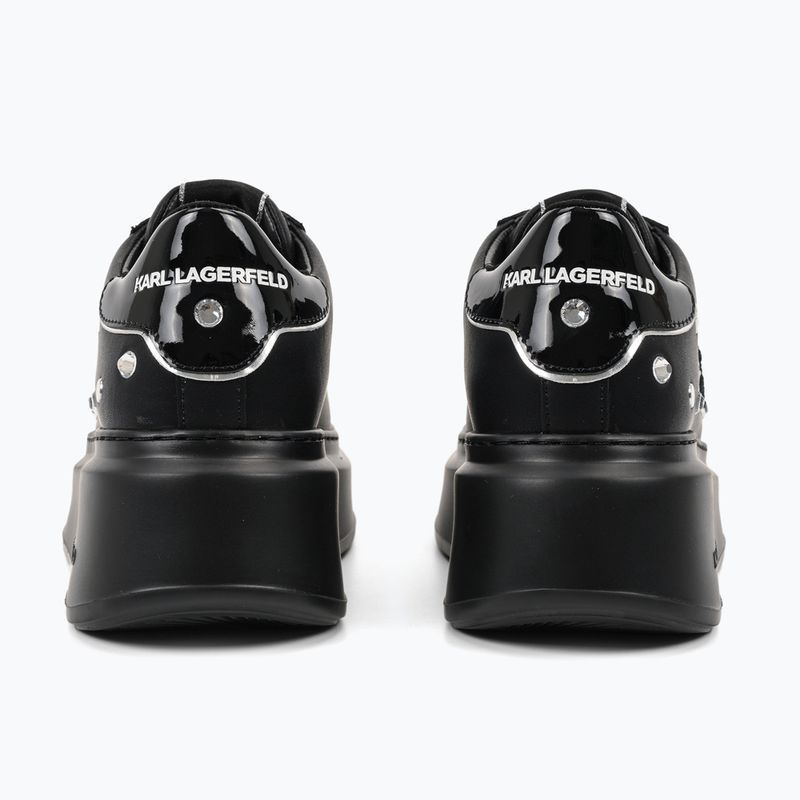 Кросівки жіночі KARL LAGERFELD Anakapri Autograph Studs black leather w/silver 2