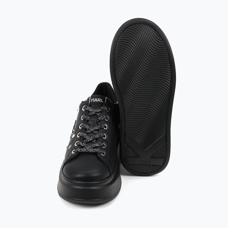 Кросівки жіночі KARL LAGERFELD Anakapri Autograph Studs black leather w/silver 3