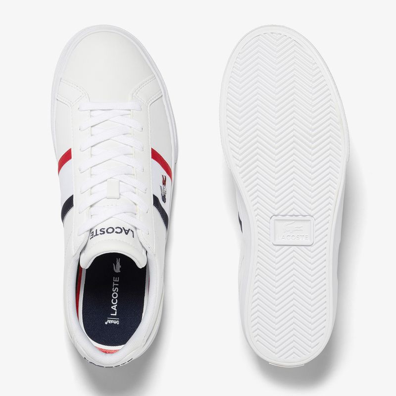 Кросівки чоловічі Lacoste 45CMA0055 white/navy/red 11