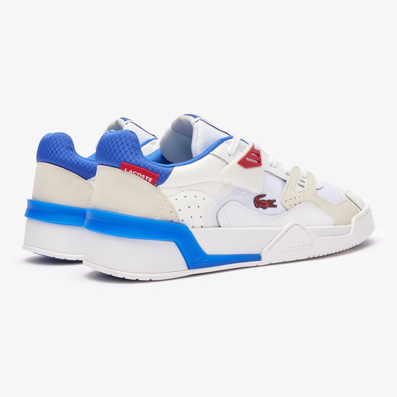 Кросівки чоловічі Lacoste 47SMA0095 white / red / blue 3