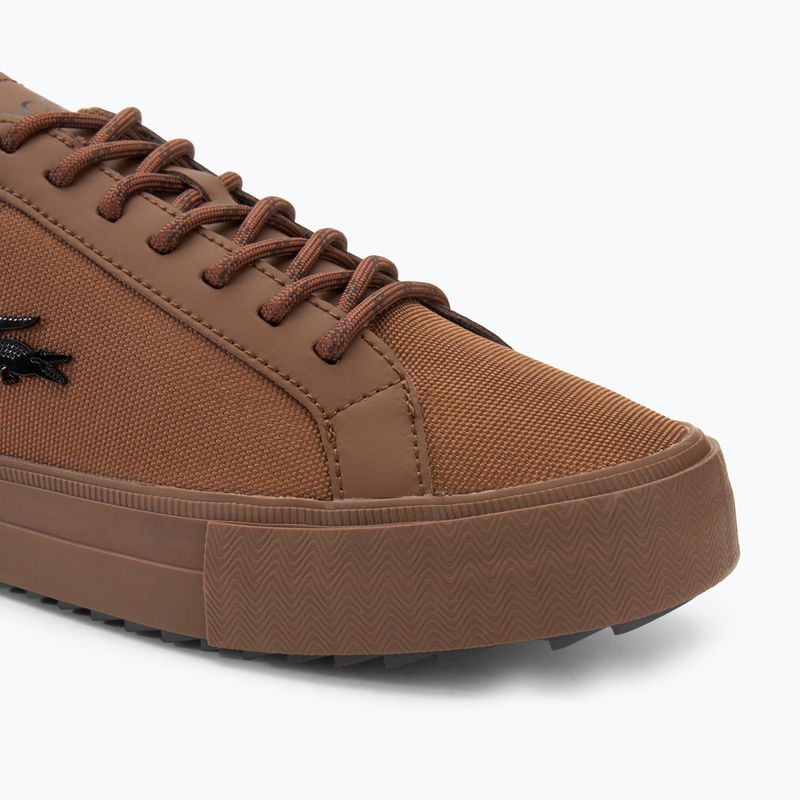 Чоловічі туфлі Lacoste 48SMA003 коричневі/коричневі 7