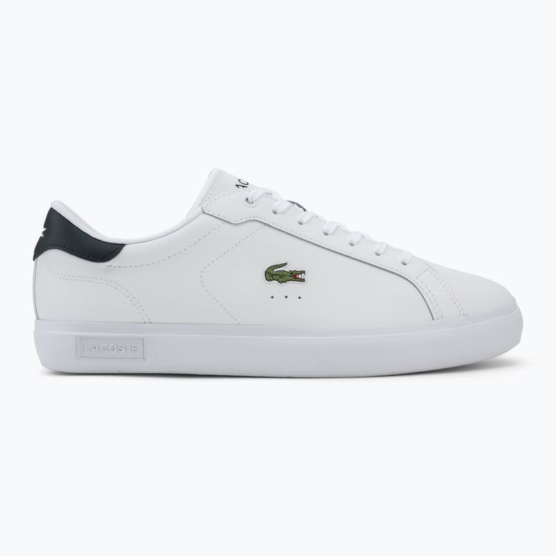 Кросівки чоловічі Lacoste Powercourt white/dark green 2