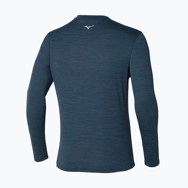 Кофта для бігу чоловіча Mizuno Impulse Core Half Zip blue wing teal 2