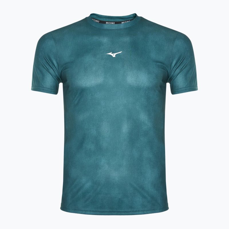 Футболка для бігу чоловіча Mizuno Impulse Core Graphic Tee evergreen