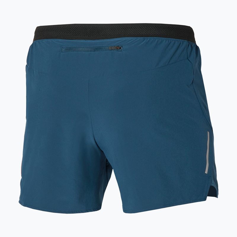 Шорти для бігу чоловічі Mizuno Aero 4.5 blue wing teal 2