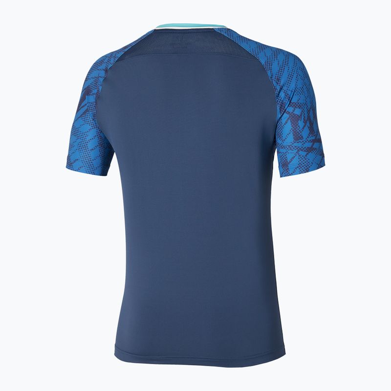 Футболка тенісна чоловіча Mizuno Mugen Shadow Tee estate blue 2