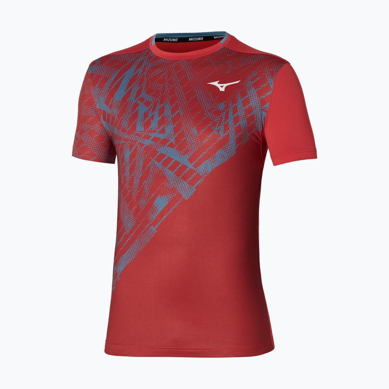 Футболка тенісна чоловіча Mizuno Mugen Shadow Graphic Tee salsa