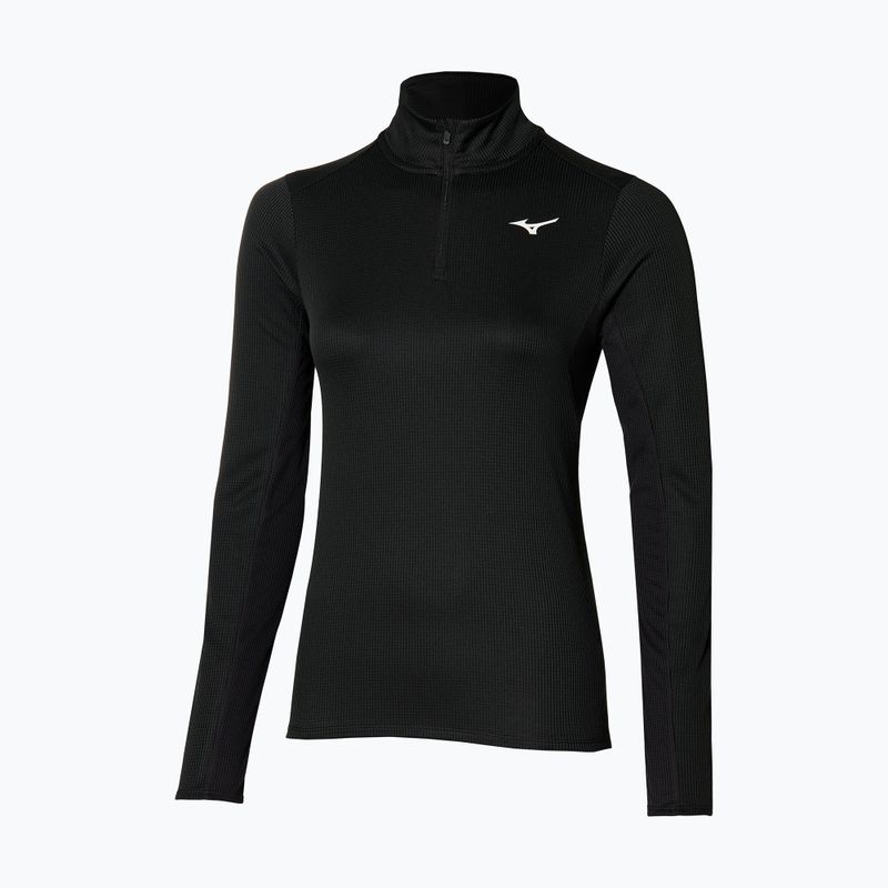 Лонгслів для бігу жіночий Mizuno Dryaeroflow LS Half Zip black