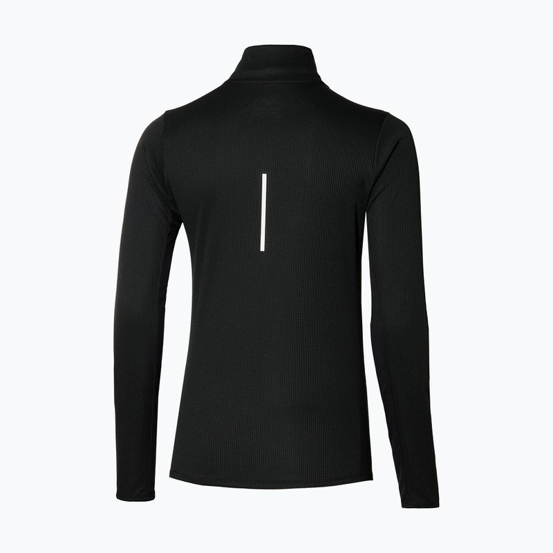 Лонгслів для бігу жіночий Mizuno Dryaeroflow LS Half Zip black 2