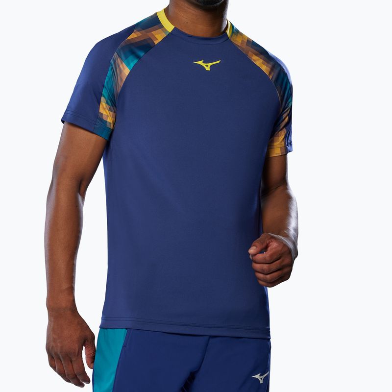 Футболка чоловіча Mizuno Frontier Shadow Tee bellwether blue