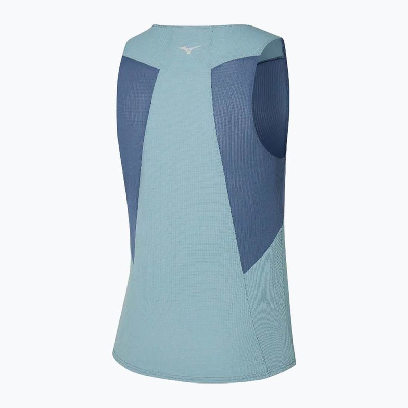 Футболка для бігу чоловіча Mizuno DryAeroFlow Tank vintage indigo 2