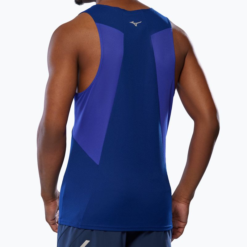 Футболка для бігу чоловіча Mizuno DryAeroFlow Tank reflexblue 3