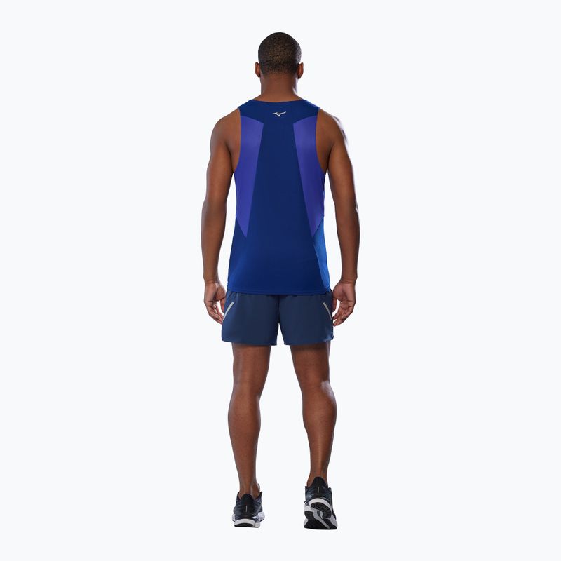 Футболка для бігу чоловіча Mizuno DryAeroFlow Tank reflexblue 4
