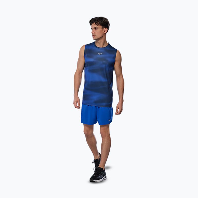 Футболка для бігу чоловіча Mizuno Core Graphic Sleeveless reflex blue 2
