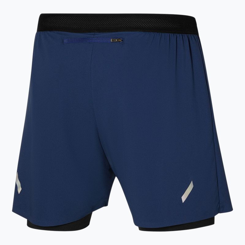 Шорти для бігу чоловічі Mizuno Tech Light 5.5" 2IN1 estate blue 2