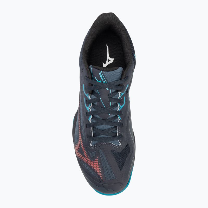 Кросівки для паделю чоловічі Mizuno Wave Exceed Light 2 Padel salute/ hibiscus/ enamel blue 5