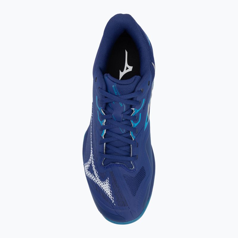 Кросівки тенісні чоловічі Mizuno Wave Exceed Light 2 CC bellwether blue/ white/ fjord blue 5