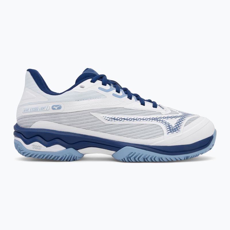 Кросівки тенісні жіночі Mizuno Wave Exceed Light 2 CC white/ bellwether blue/ bel air blue 2
