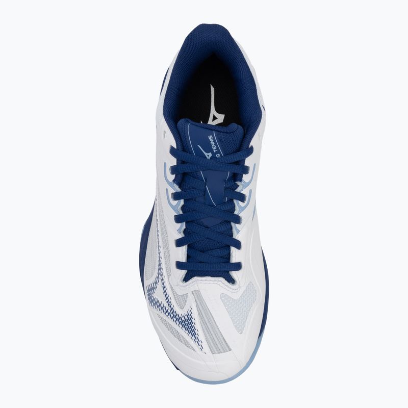 Кросівки тенісні жіночі Mizuno Wave Exceed Light 2 CC white/ bellwether blue/ bel air blue 5