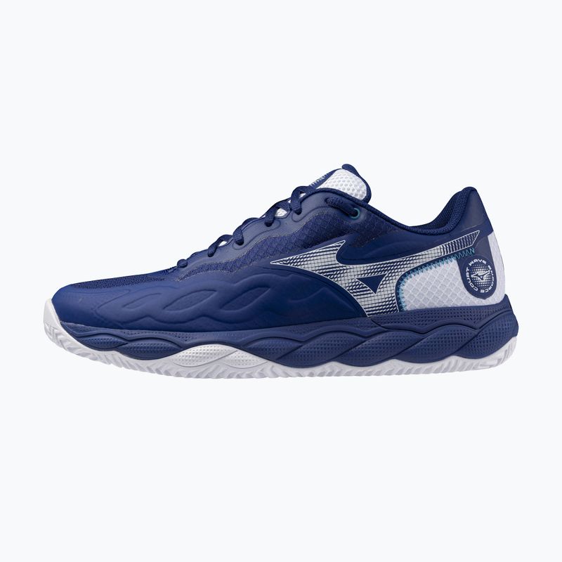 Кросівки тенісні чоловічі Mizuno Wave Enforce Court CC bellwether blue/ white/ fjord blue