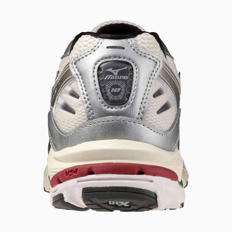 Кросівки чоловічі Mizuno Wave Rider 10 mizuno snow white/black sand/ryth red 3