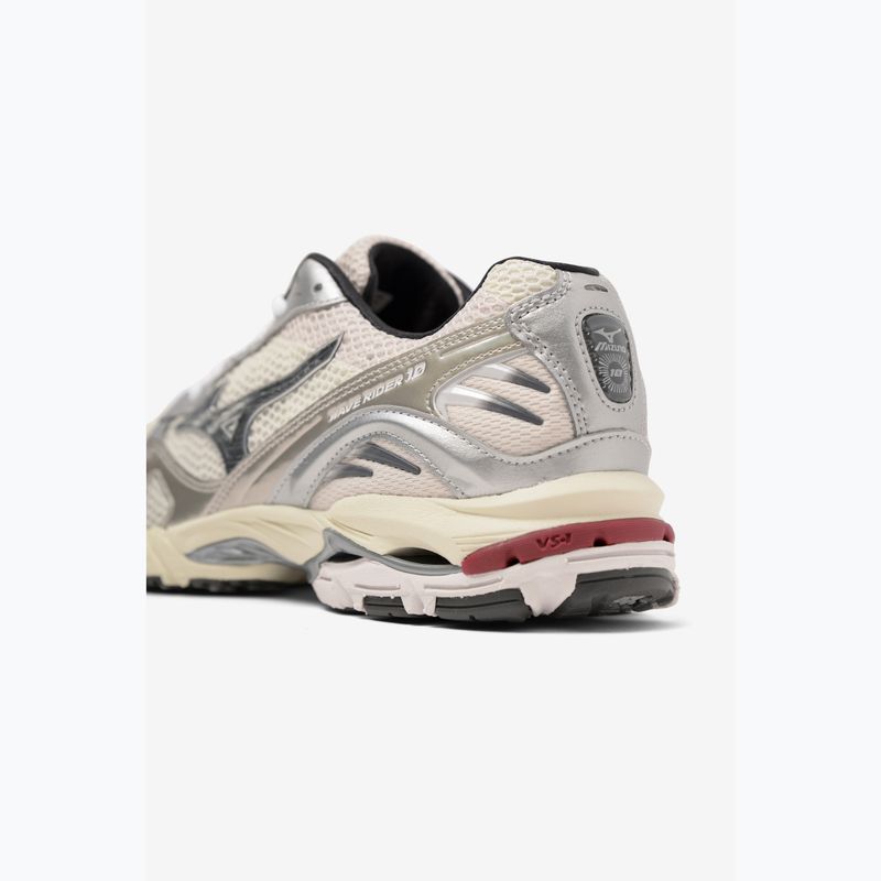 Кросівки чоловічі Mizuno Wave Rider 10 mizuno snow white/black sand/ryth red 8