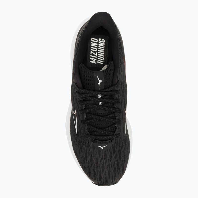 Чоловічі кросівки Mizuno Wave Rider 28 чорний/білий/вечірня примула 5