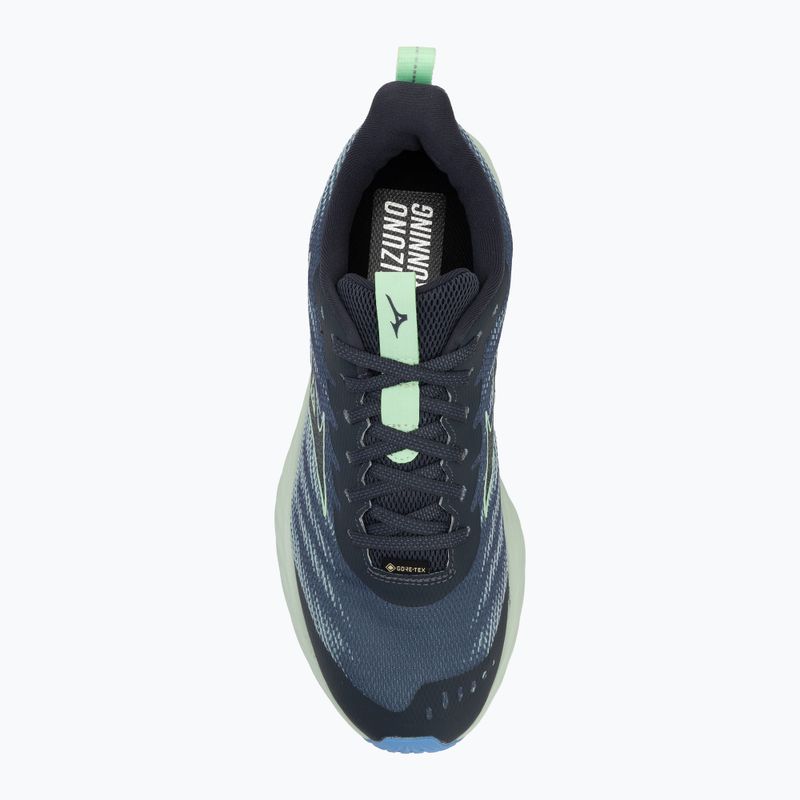 Кросівки для бігу чоловічі Mizuno Wave Rider GTX 2 vintage indigo / neo mint / front blue 5