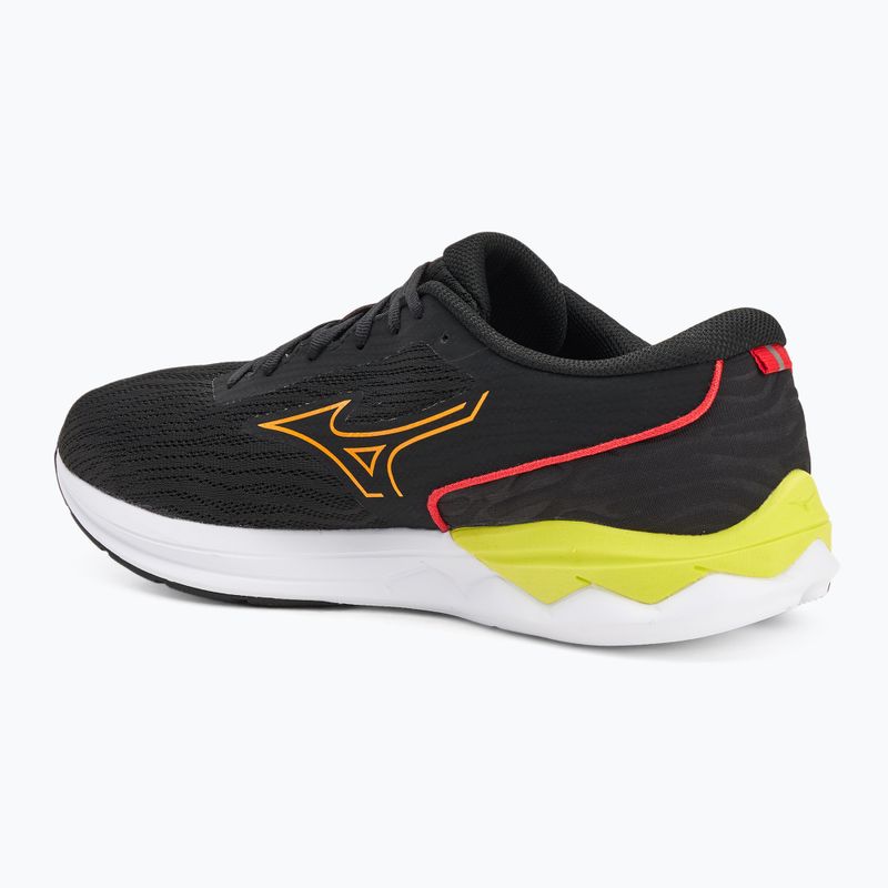 Кросівки для бігу чоловічі Mizuno Wave Revolt 3 black/bright marigold/evening primrose 3