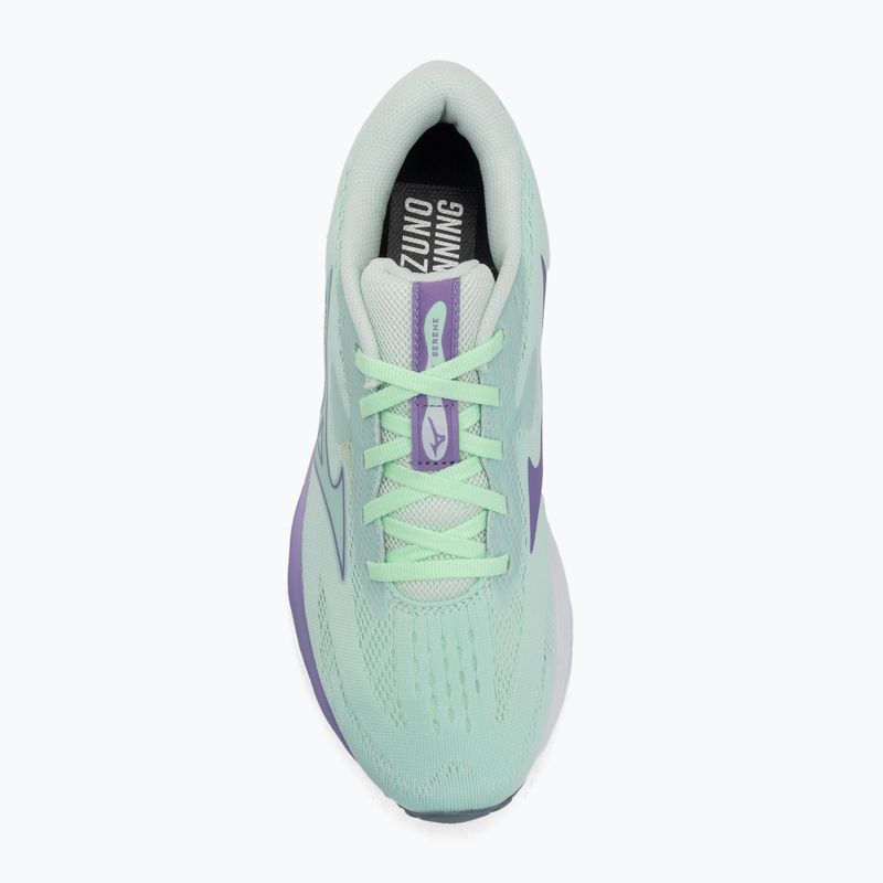 Кросівки для бігу жіночі Mizuno Wave Serene neo mint/paisley purple/citadel 5